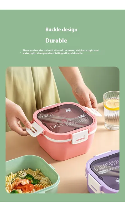 Large Capacity Separated Plastic Seal Lunch Box