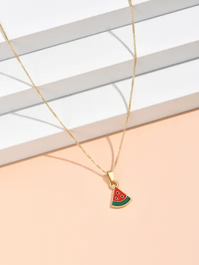 Simple Avocado Pendant Necklace For Women