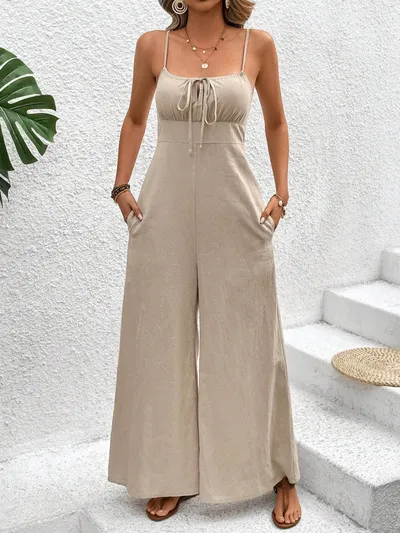 Fashion Suspenders Jumpsuit Trousers For Women
