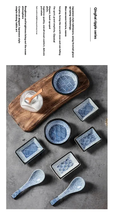 Ceramic Japanese Sauce Dipping Seasoning Dish Creative Household Restaurant Supplies