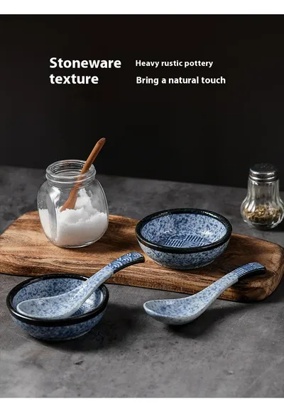 Ceramic Japanese Sauce Dipping Seasoning Dish Creative Household Restaurant Supplies