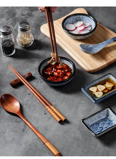 Ceramic Japanese Sauce Dipping Seasoning Dish Creative Household Restaurant Supplies
