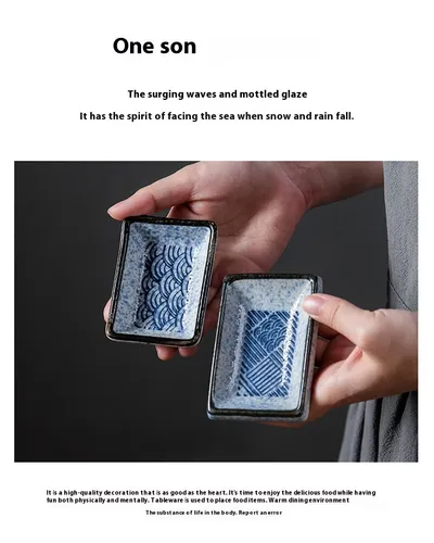Ceramic Japanese Sauce Dipping Seasoning Dish Creative Household Restaurant Supplies