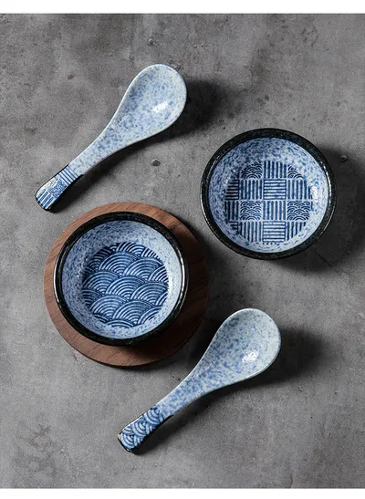 Ceramic Japanese Sauce Dipping Seasoning Dish Creative Household Restaurant Supplies