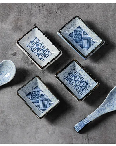 Ceramic Japanese Sauce Dipping Seasoning Dish Creative Household Restaurant Supplies
