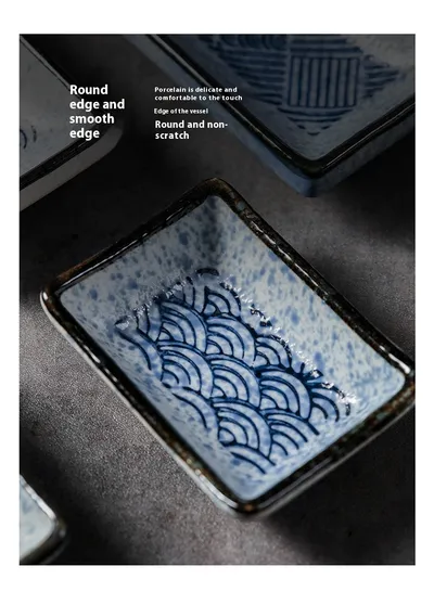 Ceramic Japanese Sauce Dipping Seasoning Dish Creative Household Restaurant Supplies