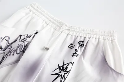 Full Printed Hand Painted Graffiti Casual Suit