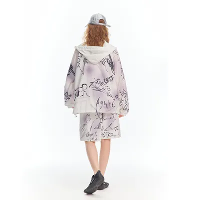 Full Printed Hand Painted Graffiti Casual Suit