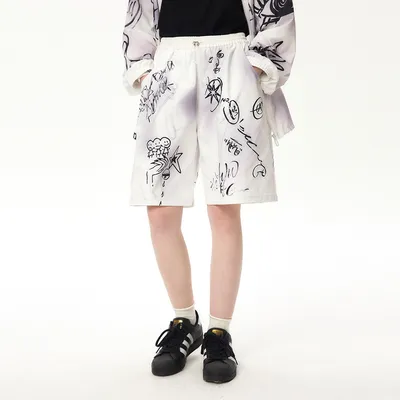 Full Printed Hand Painted Graffiti Casual Suit