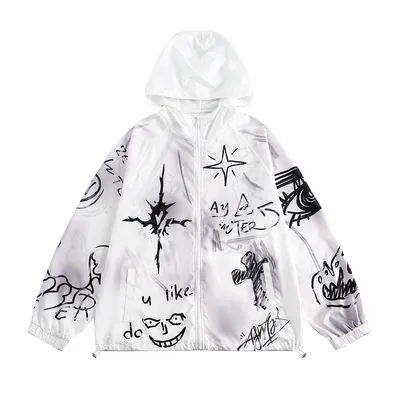 Full Printed Hand Painted Graffiti Casual Suit