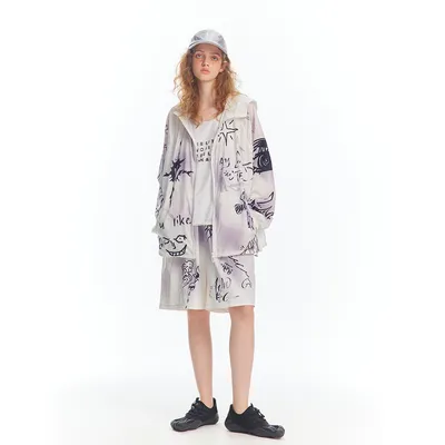 Full Printed Hand Painted Graffiti Casual Suit