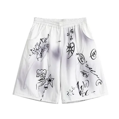Full Printed Hand Painted Graffiti Casual Suit