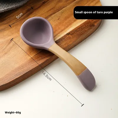 Retro Domestic Long Handle Ceramic Ladel