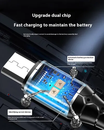 Android TYPE-C Super Fast Charge 5A Nylon Braided Mobile Phone Charging Cable