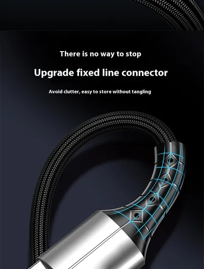 Android TYPE-C Super Fast Charge 5A Nylon Braided Mobile Phone Charging Cable