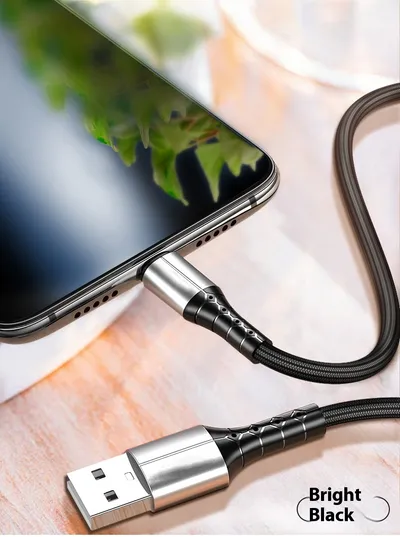 Android TYPE-C Super Fast Charge 5A Nylon Braided Mobile Phone Charging Cable