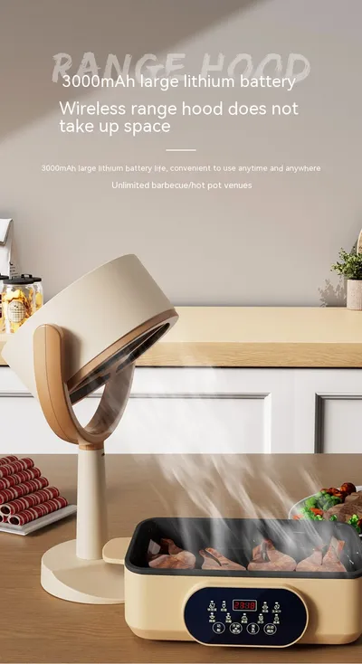 Household Small Desktop Range Hood Mini Portable Desktop Large Wind Power