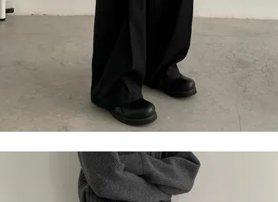 Japanese-style Retro Design Profile Wide Leg Men's Spring And Summer New Straight Loose Trousers