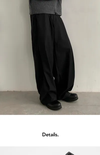 Japanese-style Retro Design Profile Wide Leg Men's Spring And Summer New Straight Loose Trousers