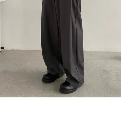 Japanese-style Retro Design Profile Wide Leg Men's Spring And Summer New Straight Loose Trousers