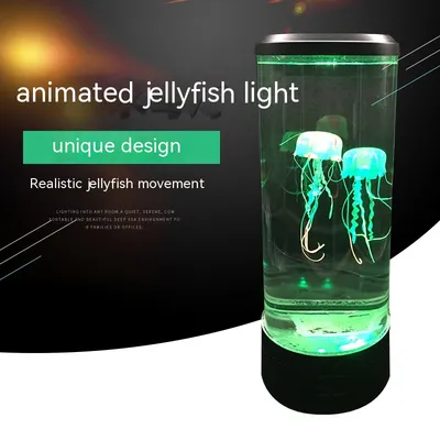مصباح قنديل البحر، يعمل بمنفذ USB، مزود بإضاءة LED ملونة متغيرة الألوان، مصباح ليلي صغير لإضفاء جو منزلي مميز