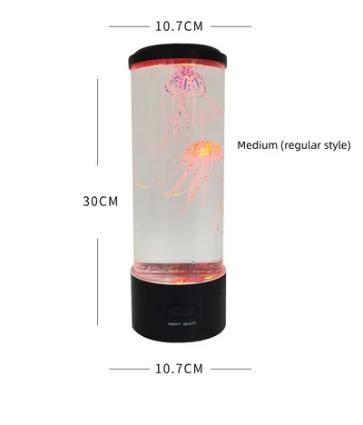 مصباح قنديل البحر، يعمل بمنفذ USB، مزود بإضاءة LED ملونة متغيرة الألوان، مصباح ليلي صغير لإضفاء جو منزلي مميز