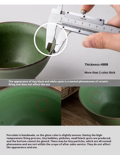 Household Thickened Rice Bowl Retro Ceramic Bowl