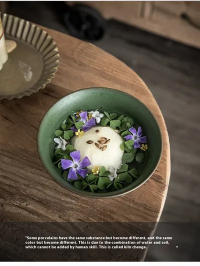 Household Thickened Rice Bowl Retro Ceramic Bowl