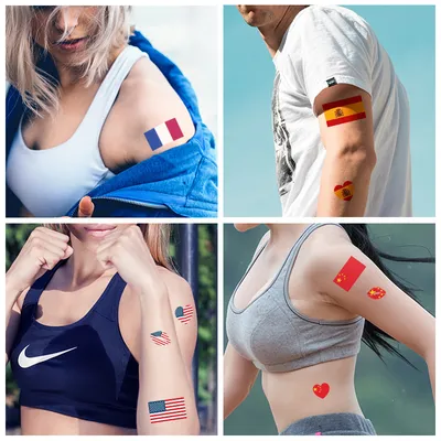 ألعاب ملصقات الوشم بعلم كأس أوروبا العابر للحدود، لمحبي ملصقات الوشم، تجمع الحفلات