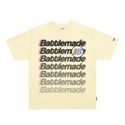 Large-Area Printed Letter Short-sleeved T-shirt For Men And Women