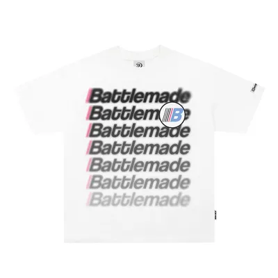 Large-Area Printed Letter Short-sleeved T-shirt For Men And Women