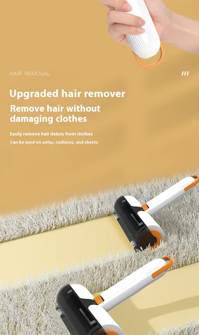 2 In 1 Pet Hair Removal Roller Multifunctional Portable Washable Hair Removal Brush Pet Supplies