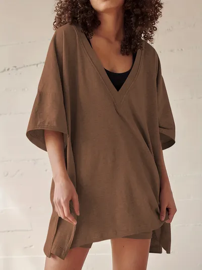 Women's Fashion Casual Short-sleeved Shorts Two-piece Suit