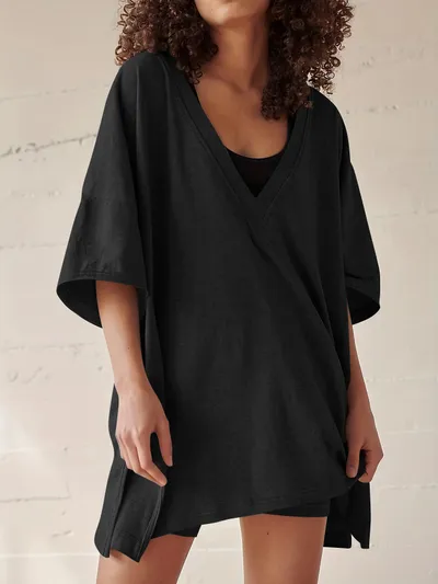 Women's Fashion Casual Short-sleeved Shorts Two-piece Suit