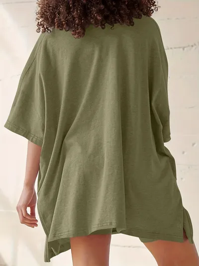 Women's Fashion Casual Short-sleeved Shorts Two-piece Suit