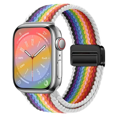 Magnetic Buckle Woven Loop Integrated Strap