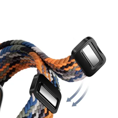 Magnetic Buckle Woven Loop Integrated Strap