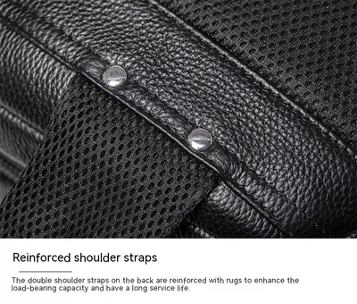 Travel Backpack Genuine Leather Men