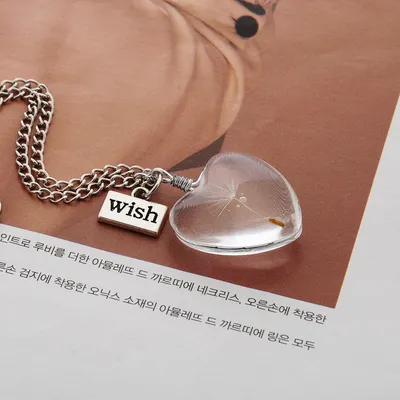 Fashion Jewelry Dandelion Pendant