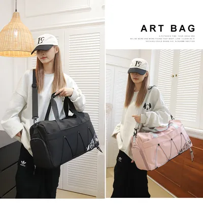 Large Capacity Lightweight Tote Luggage Bag Dry Wet Separation Swimming Gym Bags