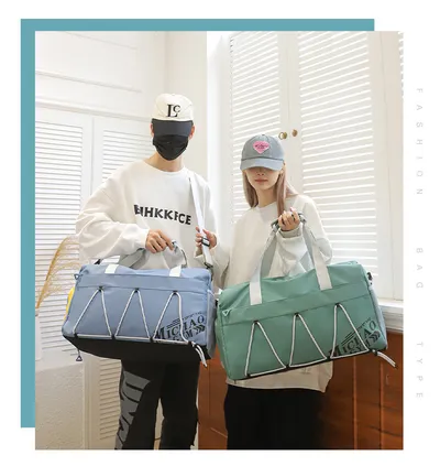 Large Capacity Lightweight Tote Luggage Bag Dry Wet Separation Swimming Gym Bags