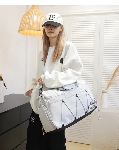 Large Capacity Lightweight Tote Luggage Bag Dry Wet Separation Swimming Gym Bags