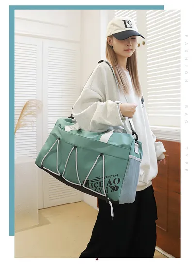 Large Capacity Lightweight Tote Luggage Bag Dry Wet Separation Swimming Gym Bags