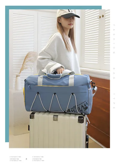 Large Capacity Lightweight Tote Luggage Bag Dry Wet Separation Swimming Gym Bags