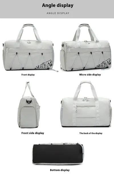 Large Capacity Lightweight Tote Luggage Bag Dry Wet Separation Swimming Gym Bags
