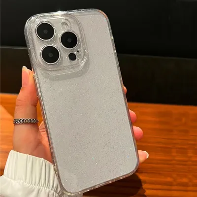 Transparent Glitter For 15promax Phone Case