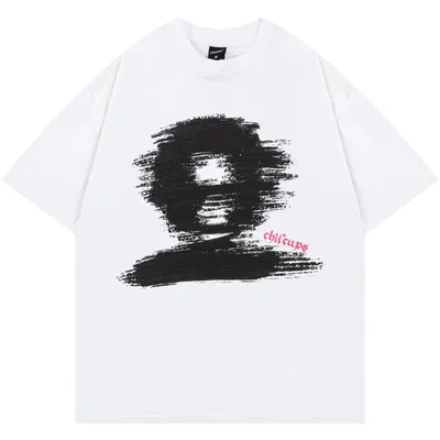 Men's And Women's English Letter Printed T-shirt