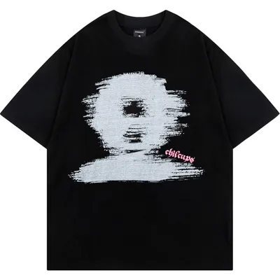 Men's And Women's English Letter Printed T-shirt