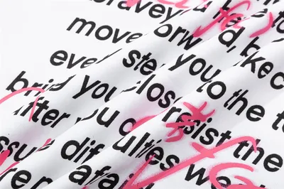 Men's And Women's English Letter Printed T-shirt