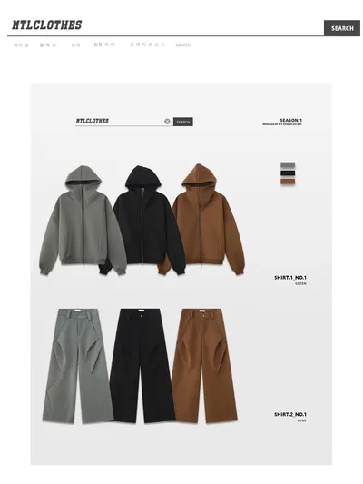 American Retro High Street Double-headed Zipper Casual Pants